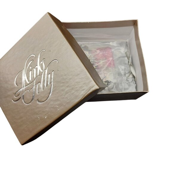 Kirks Folly Vintage Aurora Borealis Starburst Drop Earrings With Original Box - Picture 6 of 7